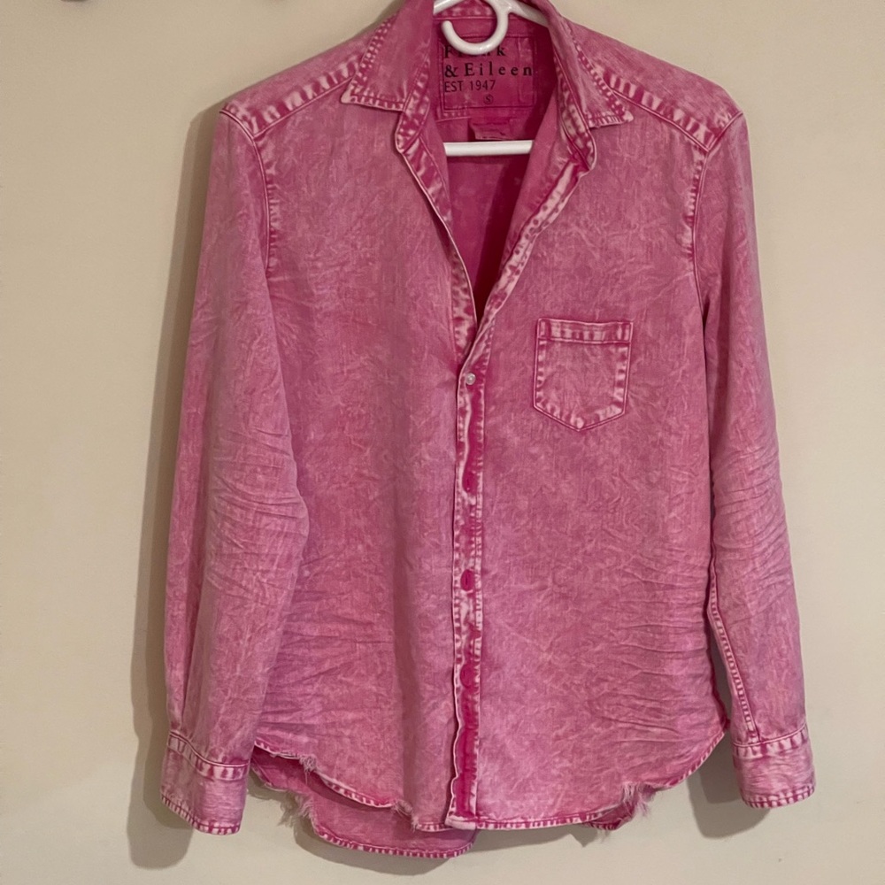 Frank & Eileen “Eileen” famous denim in Pink Mineral Wash! Like new! Never worn.